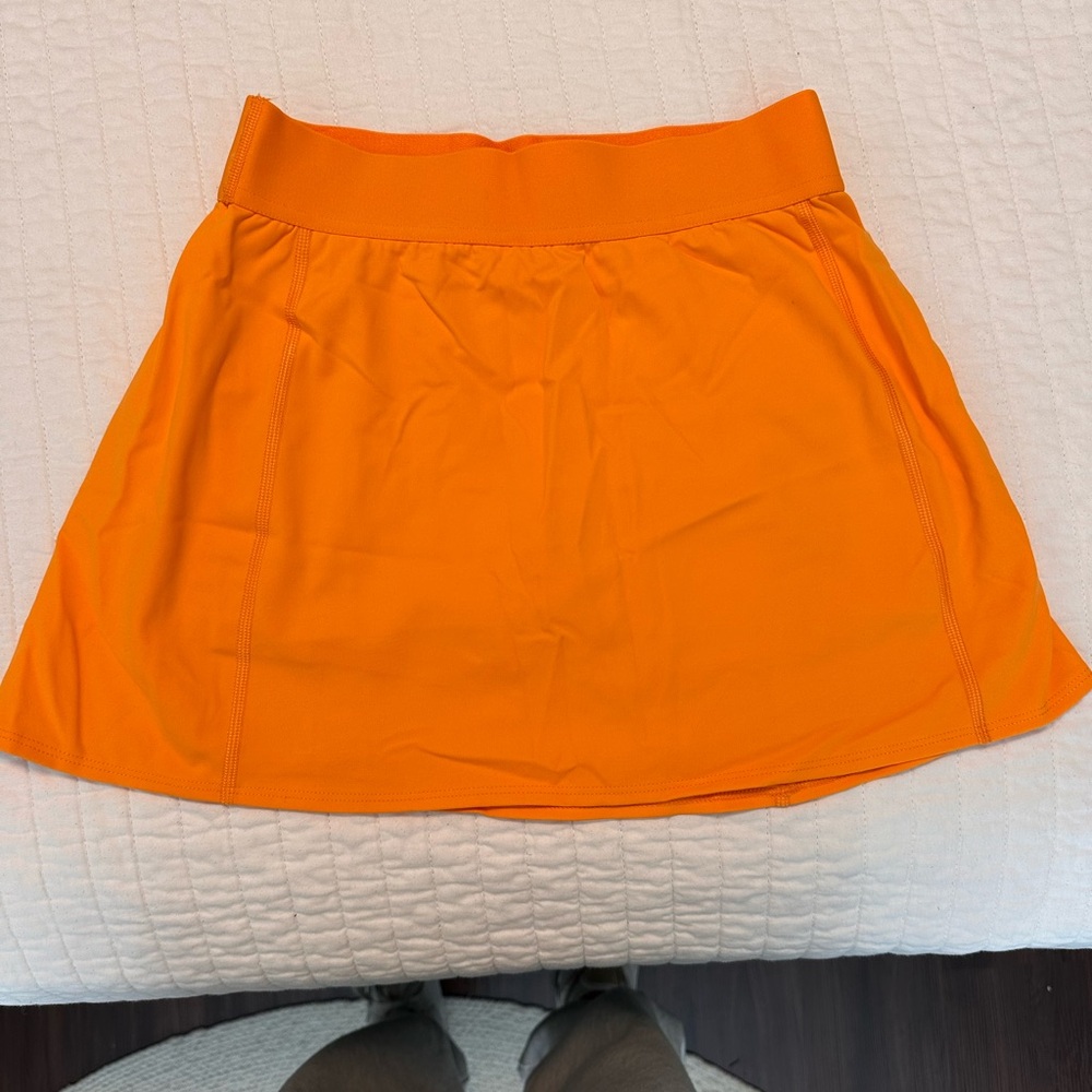 Vibrant Orange Women's Aritzia Workout Skirt